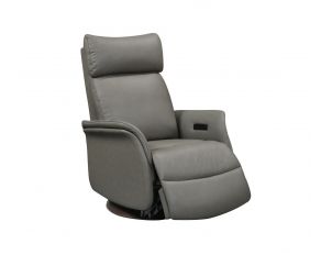 Tracy Swivel Glider Reclining Chair in Medium Gray