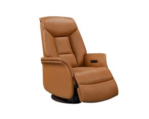 Victor Swivel Glider Reclining Chair in Camel