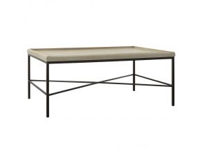 Timesch Coffee Table with MDF Top in Natural Beige Cream