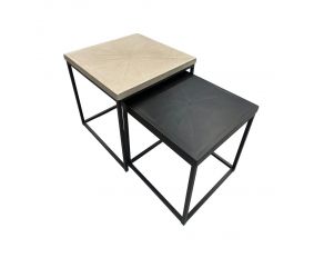 Nestor Nesting Side Tables in Natural and Espresso