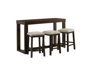 Hardy Occasional Table and 3 Stools Set in Cherry