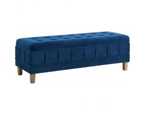 Crosby Bench in Royale Cobalt