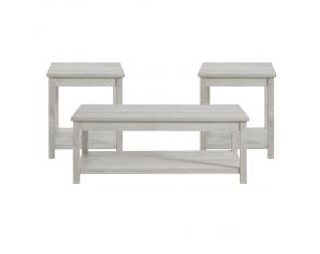 Eleanor Occasional Three Table Set in White