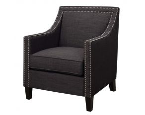 Erica 497 Chair with Chrome Nails in Heirloom Charcoal