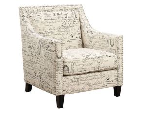 Erica 498 Chair with Chrome Nails in French Script