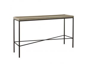 Timesch Sofa Table with MDF Top in Natural Beige Cream