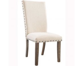 Jax Upholstered Side Chair in Cherry and Cream