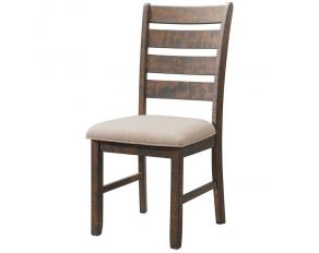 Jax Ladder Back Side Chair in Cherry and Cream