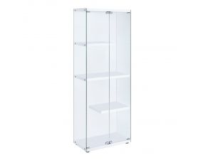 Ice Display Cabinet in White and Clear