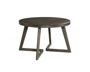 Cross Round Dining Table in Gray