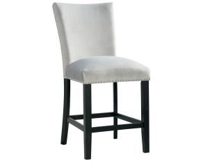 Francesca Counter Dining Side Chair in Gray and Black