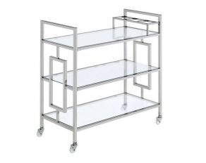 Ezra Serving Cart in Chrome