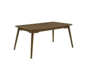 Malibu Rectangular Dining Table in Walnut Brown