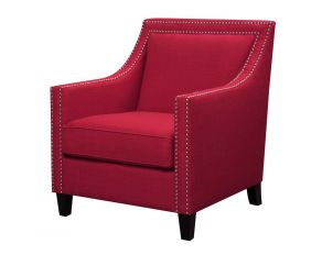 Erica 497 Chair with Chrome Nails in Heirloom Berry