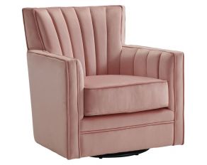 Loden Swivel Chair in Royale Blush