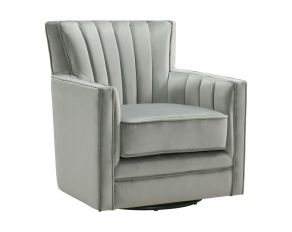 Loden Swivel Chair in Royale Metal