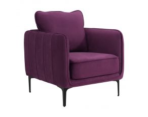 Rae Chair in Lavish 152 Purple Velvet