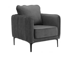 Rae Chair in Lavish 152 Grey Velvet