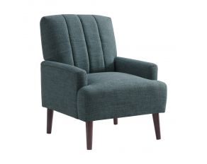 Kiwi Accent Chair with Channel Back in Palmer Teal