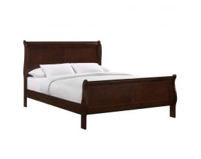 Louis Philippe King Panel Bed in Cherry