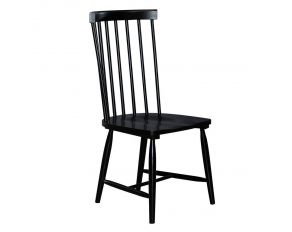 Baldwin Spindle Back Side Chair in Black