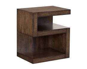 Modern Loft S Nightstand in Brownstone