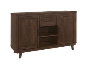 Reynolds 2-Door Dining Sideboard Server in Brown Oak