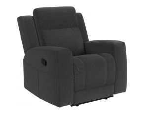 Brentwood Upholstered Recliner Chair in Dark Charcoal