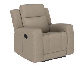 Brentwood Upholstered Recliner Chair in Taupe