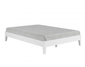 Nix Full Platform Bed in White