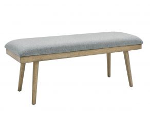 Vida Dining Bench in Gray and Blonde