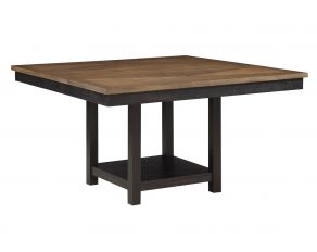 Harington Dining Table in Ebony and Dusty Caramel