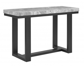 Lucca Sofa Table with Gray Marble Top in Espresso Finish