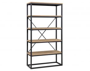 Magnolia Bookcase in Black and Sand