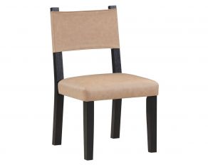 Aubrey Side Chair in Camel and Black