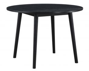 Willow 42 Inch Round Dining Table in Black