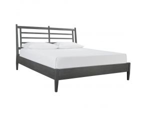 Preston Queen Slat Bed in Urbane Grey