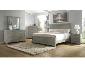 Steve Silver Furniture Montana Panel Bedroom Set in Grey