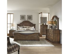 Haven Hall Panel Bedroom Set in Aged Chestnut