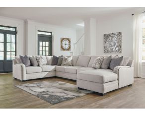 Ashley Furniture Dellara Sectional Set in Chalk