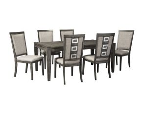 Ashley Furniture Chadoni Rectangular Dining Set in Gray