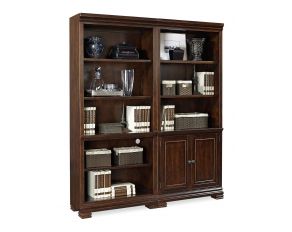 Weston Bookcase Set in Brown Ale