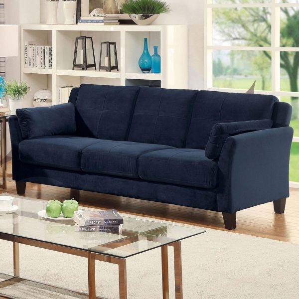 Navy blue 2 online seater sofa