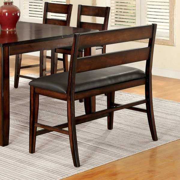 Counter height deals wood bench