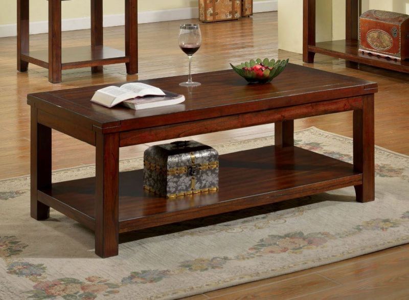 Natural cherry 2024 coffee table