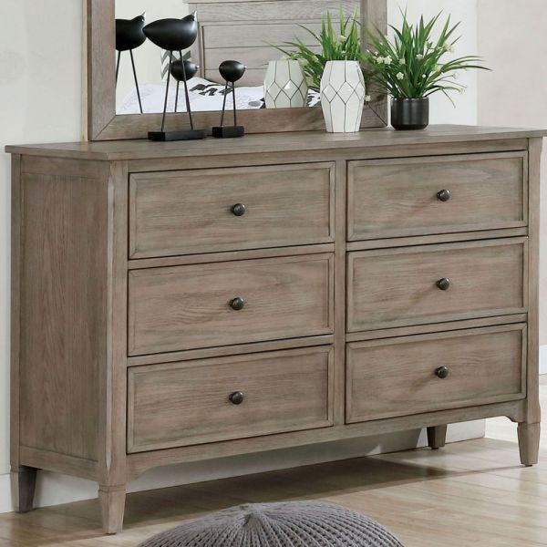 Brushed deals grey dresser