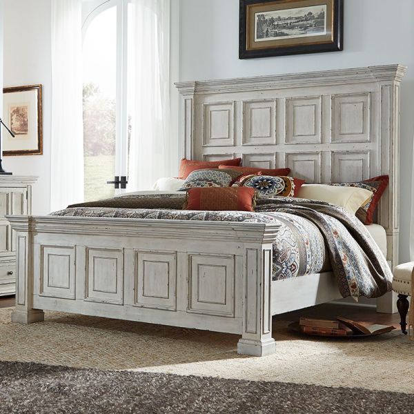 Liberty Big Valley 4-Piece Whitestone Queen Bedroom Set