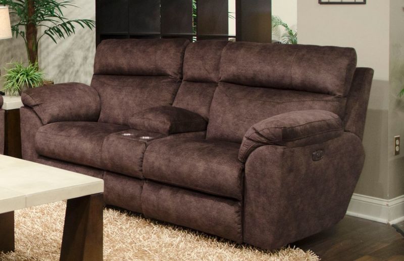 Catnapper lay flat discount power reclining console loveseat