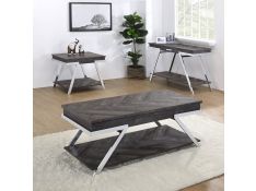 Roma Occasional Table Set in Shadow Grey