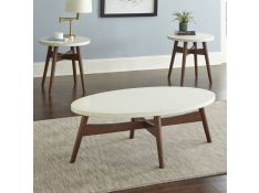 Serena Silverstone Occasional Table Set in Cherry